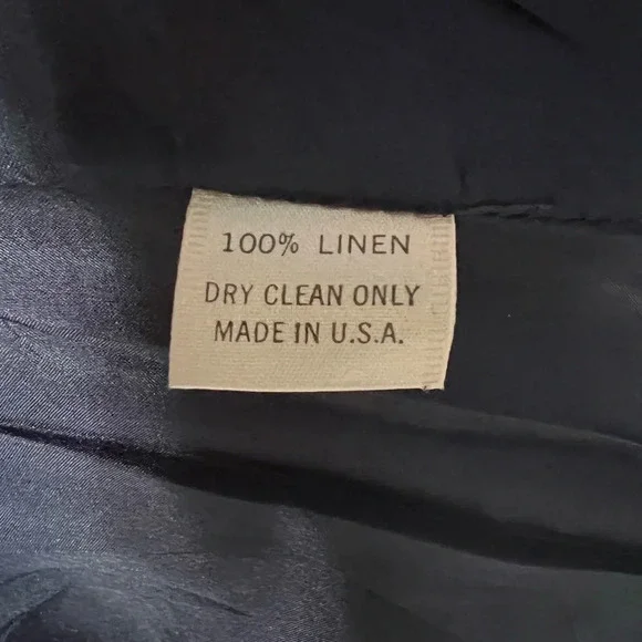 DORA Vintage Linen Open-Back Peplum Dress - Picture 2 of 9